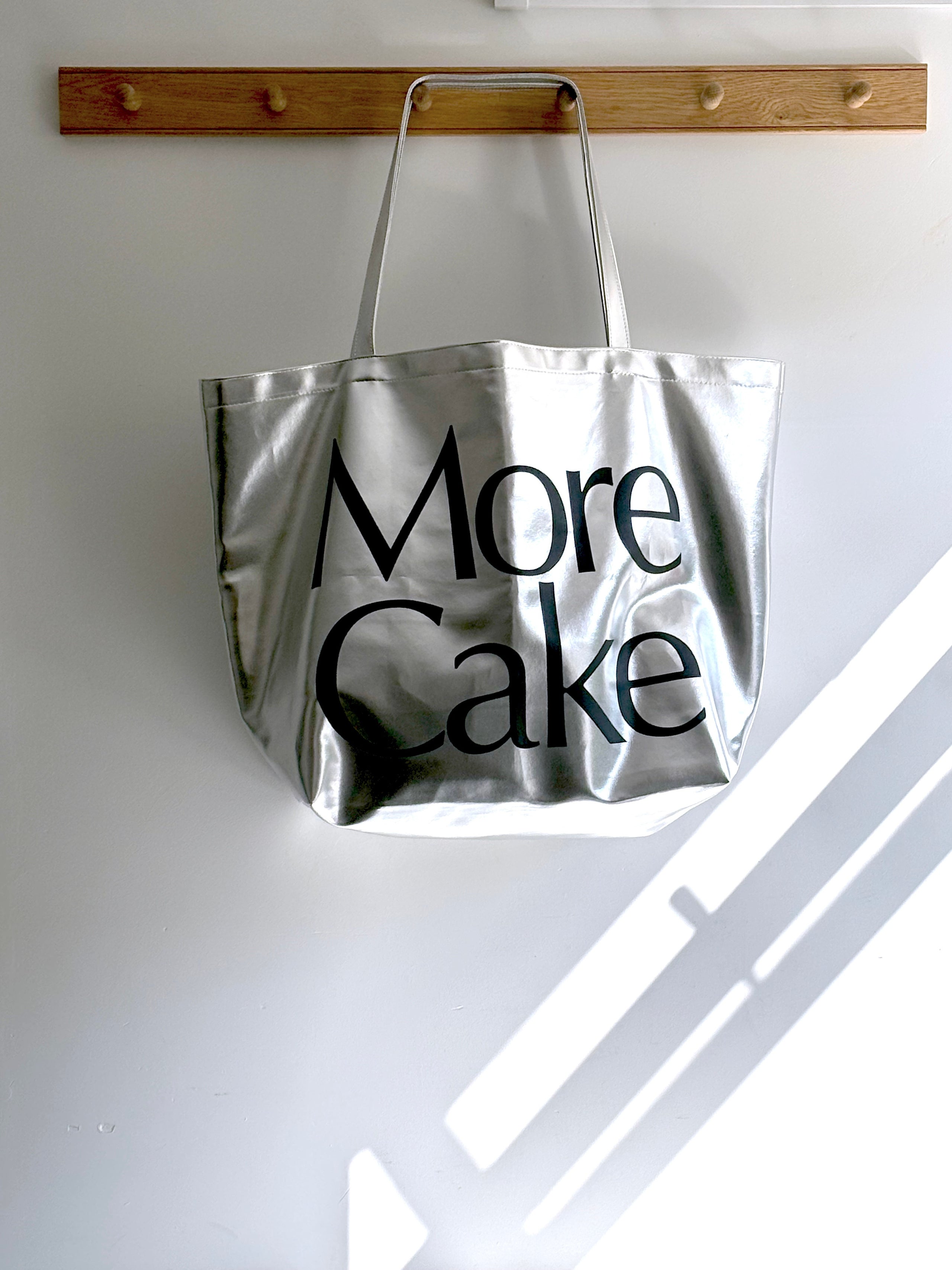 Violet Cakes Silver More Cake Tote Bag | Violet Cakes